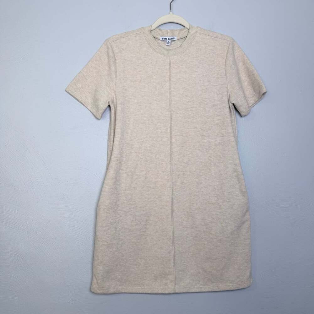 Steve Madden Sweater Dress Size Small Heather Oatmeal